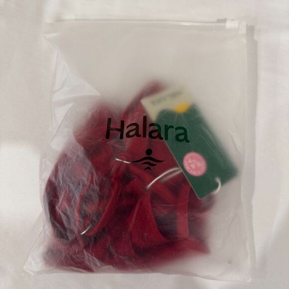 HALARA NWT Women's Red Adjustable Strap Twisted Cropped Tank Size Small - Picture 6 of 7